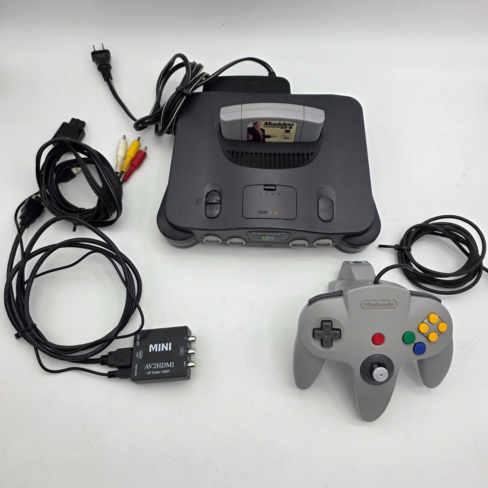 N64 Console With Memory Expansion Pack & Controller Nintendo HDMI Madden